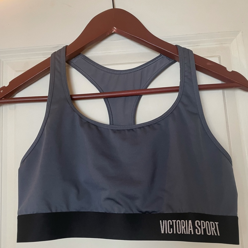 VSX VS Sports Bra Unlined Med Support Grey Large